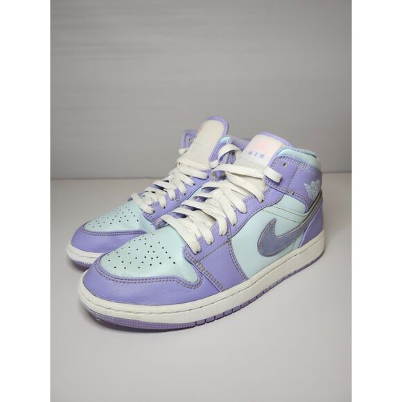 Jordan Other - Jordan Air Jordan 1 Mid Men’s Purple Blue 9.5 Athletic Sneaker Streetwear